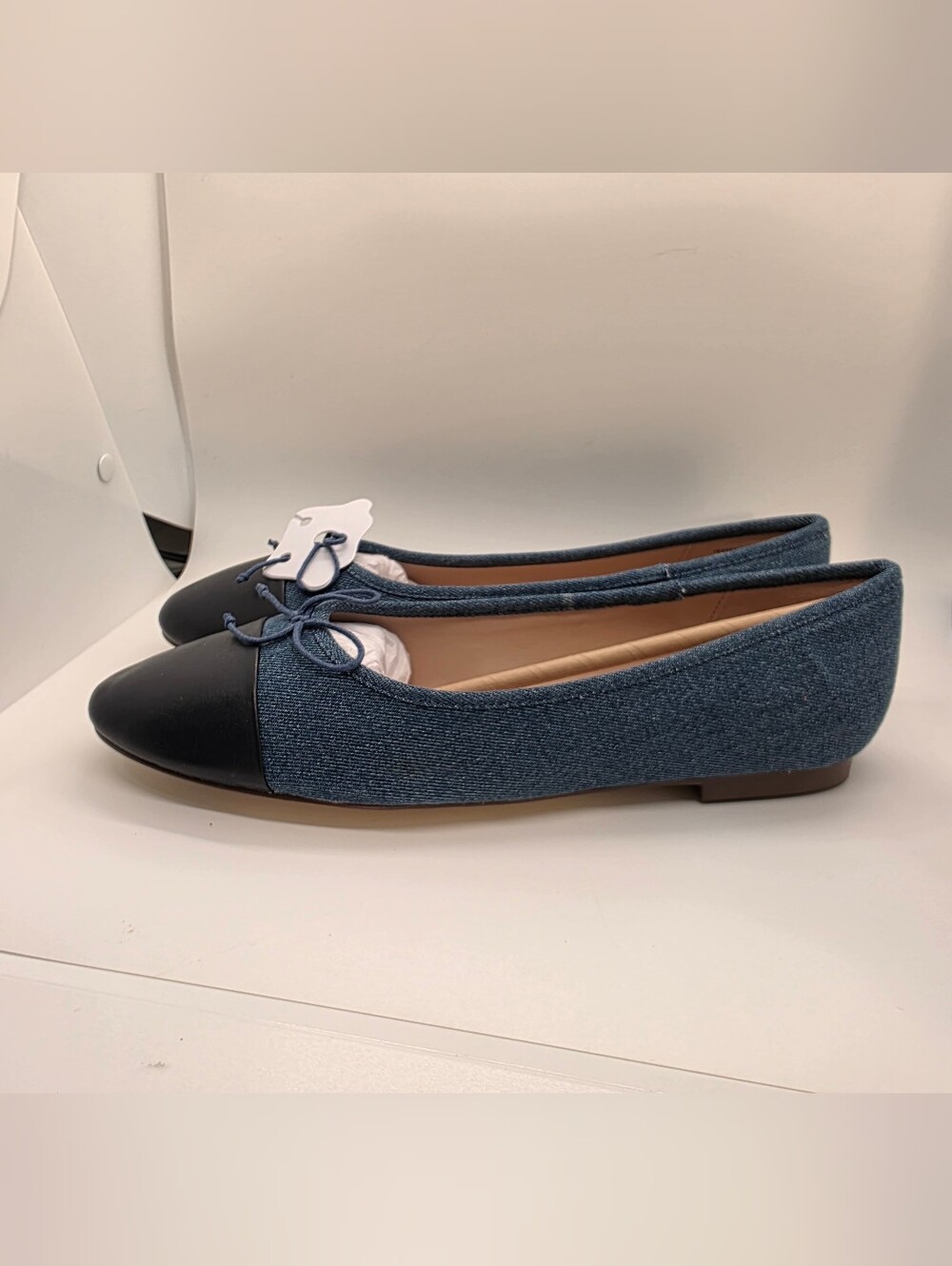 Blair Cap Toe Ballet Flats - Denim - Picture 6 of 6